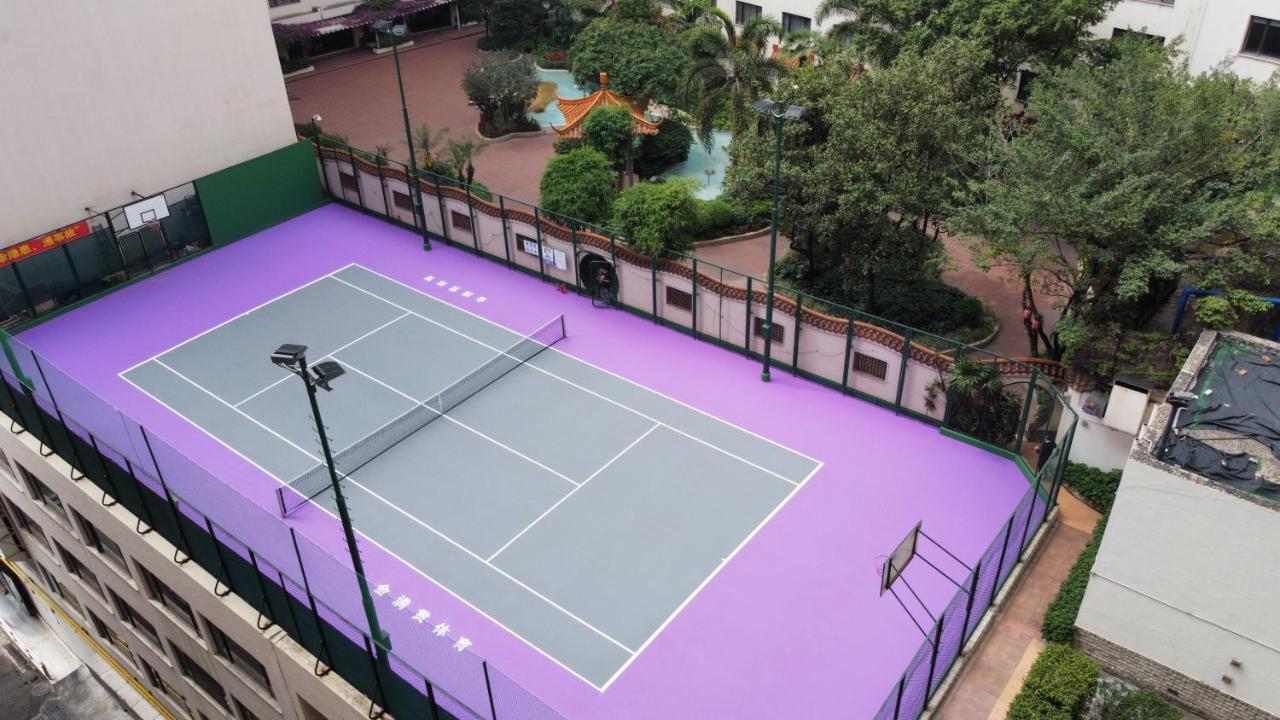 China Hotel Guangzhou - Subway Direct To Pazhou Exhibition Center, Free Shuttle During Canton Fair & Exhibitor Registration Counter Dış mekan fotoğraf Tennis court at the complex