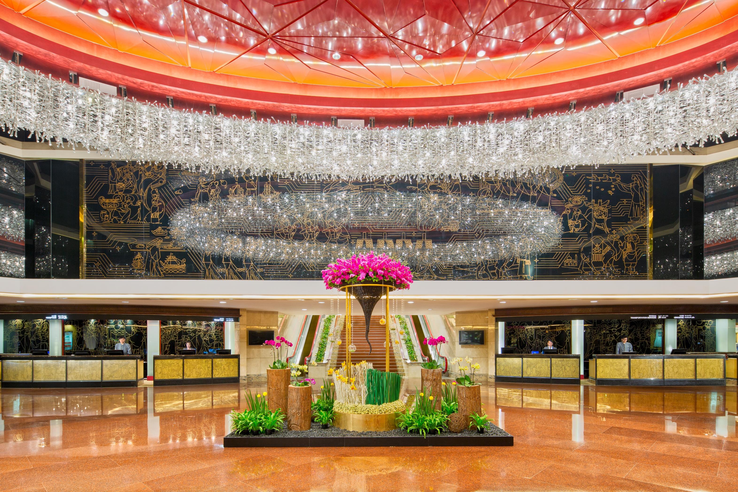 China Hotel Guangzhou - Subway Direct To Pazhou Exhibition Center, Free Shuttle During Canton Fair & Exhibitor Registration Counter Dış mekan fotoğraf The lobby of the hotel