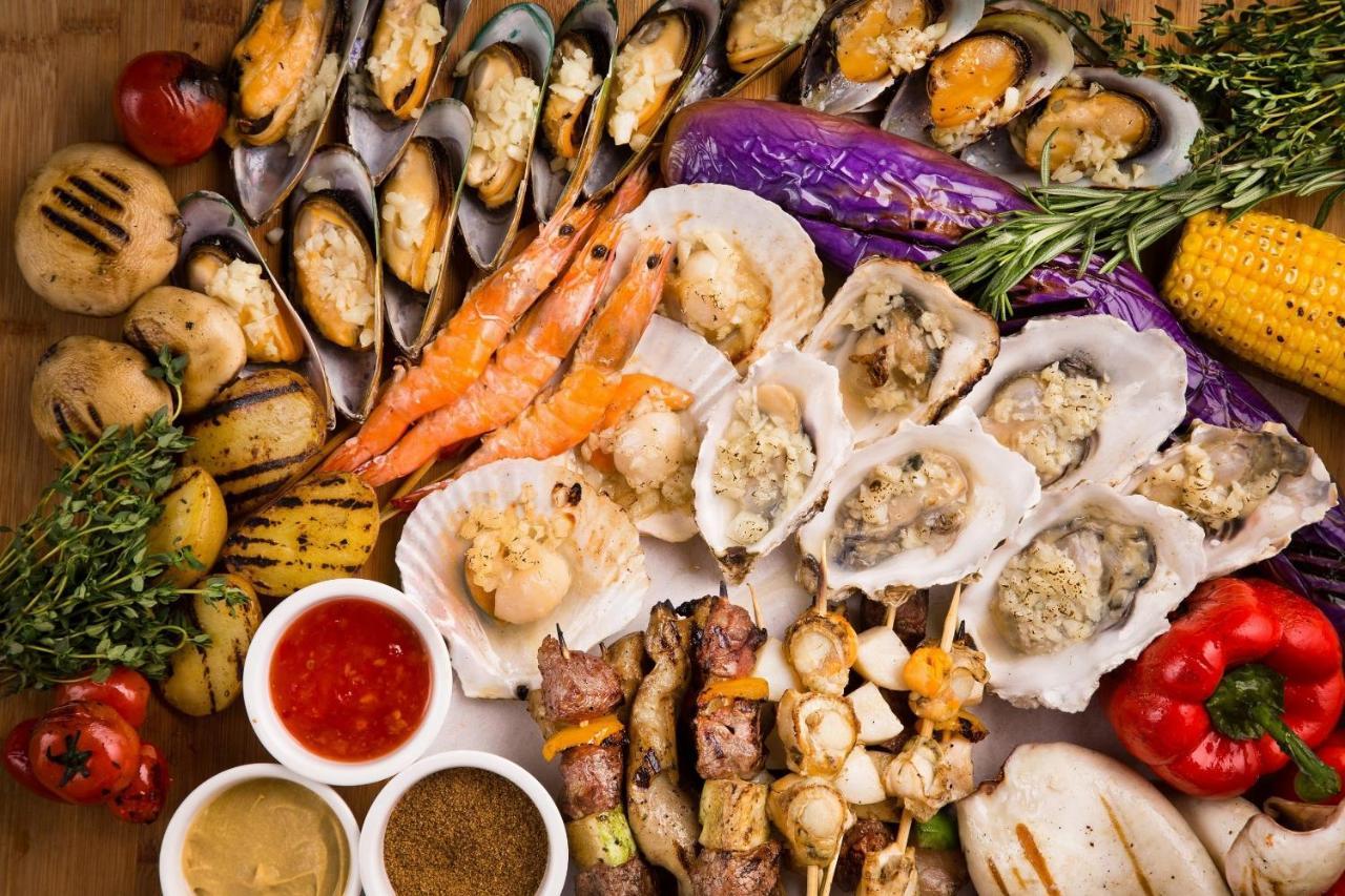China Hotel Guangzhou - Subway Direct To Pazhou Exhibition Center, Free Shuttle During Canton Fair & Exhibitor Registration Counter Dış mekan fotoğraf Seafood